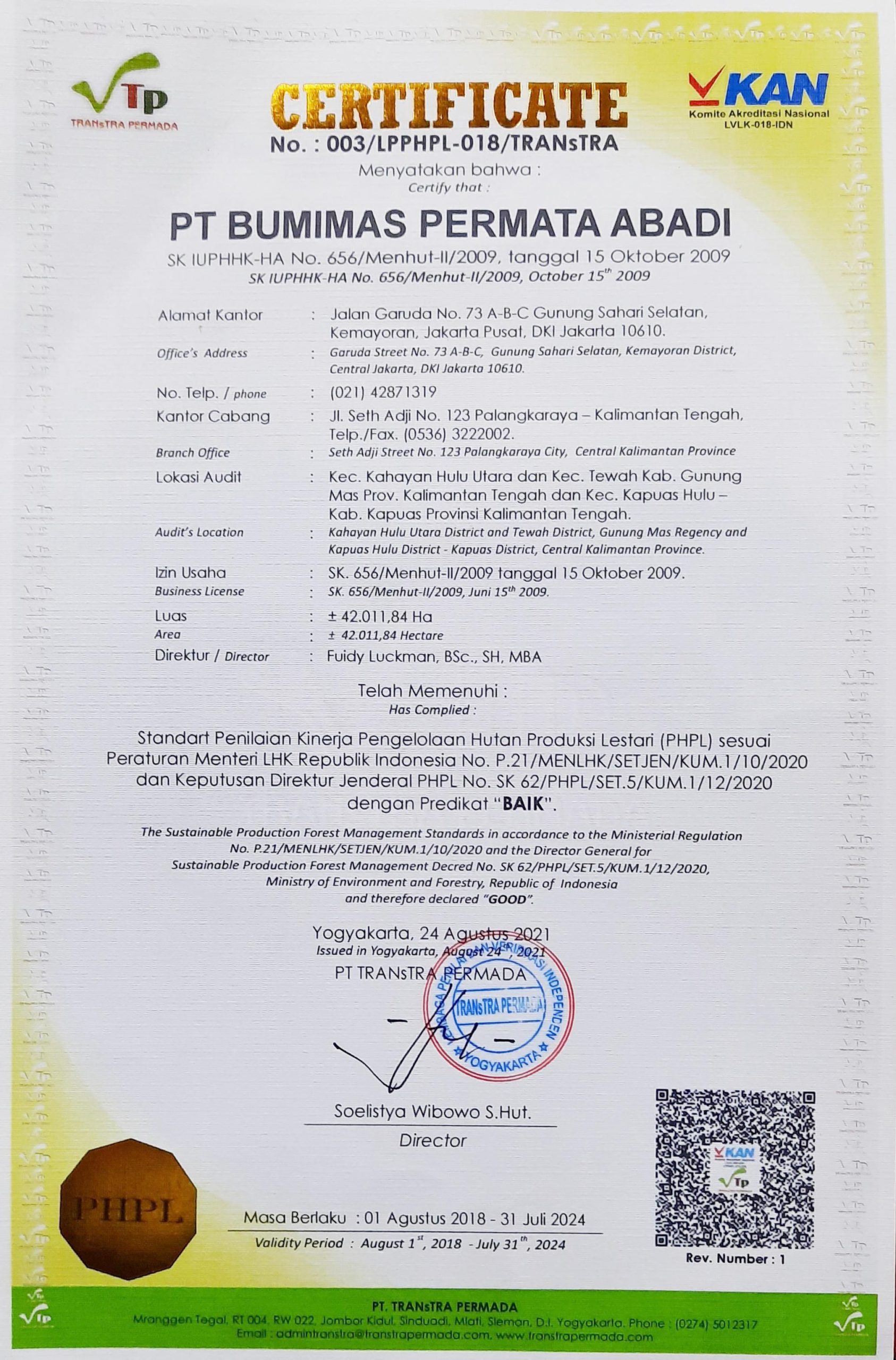 Affiliated Company - BUMIMAS PERMATA GROUP